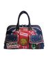 Denim Badges Bowling Bag, front view